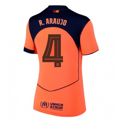 Stroje piłkarskie Barcelona Ronald Araujo #4 Koszulka Trzeciej dla damskie 2025-26 Krótki Rękaw